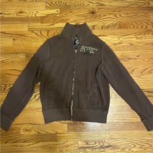 Abercrombie & Fitch Brown Zip-Up Jacket